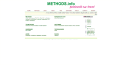 Desktop Screenshot of methods.info